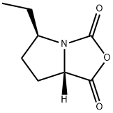 1H,3H-Pyrrolo[1,2-c]oxazole-1,3-dione,5-ethyltetrahydro-,(5R-cis)-(9CI) Struktur