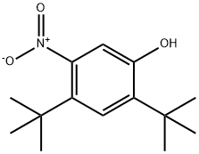 Phenol, 2,4-bis(1,1-diMethylethyl)-5-nitro- Structure