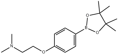 4-(2-(二甲基氨基)乙氧基)苯基硼酸频哪醇酯, 873078-93-4, 结构式