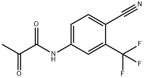 N-[4-Cyano-3-(trifluoromethyl)phenyl]-2-oxopropanamide Structure