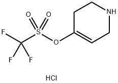 トリフルオロメタンスルホン酸1,2,3,6-テトラヒドロピリジン-4-イル塩酸塩 化学構造式