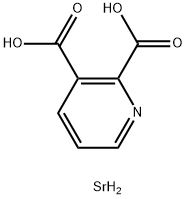 2,3-Pyridinedicarboxylic acid, strontium salt Structure