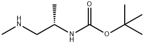 [(1S)-1-甲基-2-(甲基氨基)乙基]氨基甲酸叔丁酯 结构式