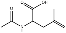 2-乙酰氨基-4-甲基戊-4-烯酸 结构式