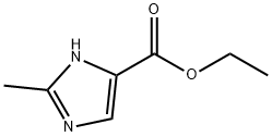 2-メチル-1H-イミダゾール-4-カルボン酸エチル 化学構造式