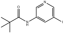 N-(5-IODO-PYRIDIN-3-YL)-2,2-DIMETHYL-PROPIONAMIDE, 873302-38-6, 结构式