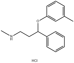 Atomoxetine Related Compound B (10 mg) (N-Methyl-3-phenyl-3-(m-tolyloxy)propan-1-amine hydrochloride) Structure