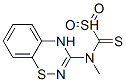 methyl-4H-1,2,4-benzothiadiazin-3-yl-carbamodithioate-S,S-dioxide Structure