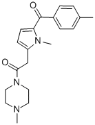 1-Methyl-4-((1-methyl-5-(4-methylbenzoyl)-1H-pyrrol-2-yl)acetyl)pipera zine 结构式