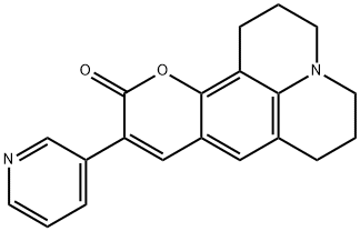 2,3,5,6-1H,4H-Tetrahydro-9-(3-pyridyl)quinolizino[9,9a,1-gh]coumarin Structure