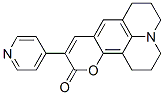 10-(4-Pyridyl)-2,3,6,7-tetrahydro-1H,5H,11H-[1]benzopyrano[6,7,8-ij]quinolizine-11-one Structure