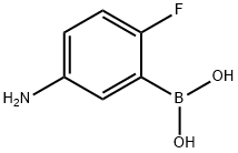 5-AMINO-2-FLUOROPHENYLBORONIC ACID 化学構造式