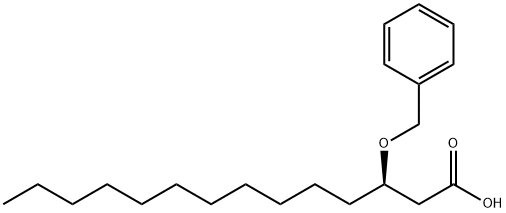 (R)-3-(苄氧基)十四酸, 87357-67-3, 结构式