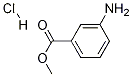 3-アミノ安息香酸メチル塩酸塩 化学構造式