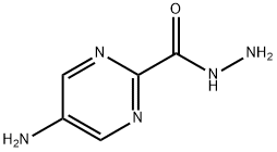 2-Pyrimidinecarboxylic  acid,  5-amino-,  hydrazide 结构式