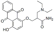 1-(omega-diethylaminopropylamide)-2-methoxy-4-hydroxy-9,10-anthracenedione Struktur