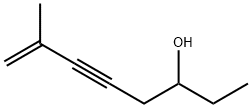 7-メチル-7-オクテン-5-イン-3-オール 化学構造式