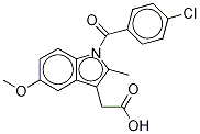 吲哚美辛-D4 结构式