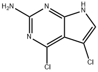 4,5-DICHLORO-1H-PYRROLO[2,3-D]PYRIMIDIN-2-AMINE Struktur
