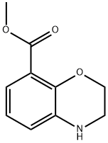 3,4-二氢-2H-苯并[B][1,4]噁嗪-8-羧酸甲酯 结构式
