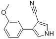 4-(3-METHOXYPHENYL)-1H-PYRROLE-3-CARBONITRILE Struktur