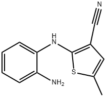 2-(1,2-PhenylenediaMino)-5-Methylthiphene-3-carbonitrile Struktur