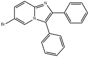 6-bromo-2,3-diphenyl-imidazo[1,2-a]pyridine Struktur