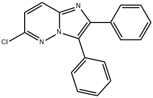 6-Chloro-2,3-diphenylimidazo[1,2-b]pyridazine Struktur