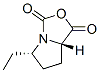 1H,3H-Pyrrolo[1,2-c]oxazole-1,3-dione,5-ethyltetrahydro-,(5S-trans)-(9CI) Struktur