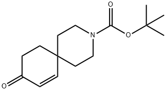 3-氮杂螺[5.5]十一烷-7-烯-3-甲酸, 9-氧代-, 1,1-二甲基乙酯 结构式