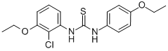 Thiourea, N-(2-chloro-3-ethoxyphenyl)-N'-(4-ethoxyphenyl)- Structure