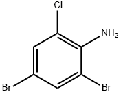 2-クロロ-4,6-ジブロモアニリン 化学構造式