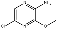 2-アミノ-5-クロロ-3-メトキシピラジン 化学構造式