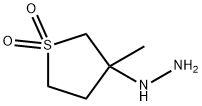 (3-METHYL-1,1-DIOXO-TETRAHYDRO-1LAMBDA6-THIOPHEN-3-YL)-HYDRAZINE Structure