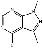 4-氯-1,3-二甲基-1H-吡唑并[3,4-D]嘧啶, 87412-89-3, 结构式