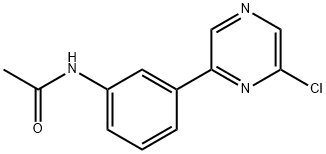 N-(4-(6-氯吡嗪-2-基)苯基)乙酰胺 结构式
