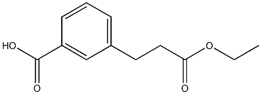 3-(3-乙氧基-3-氧代丙基)苯甲酸, 874204-67-8, 结构式