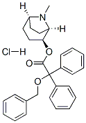 [(1R,2S,5S)-8-methyl-8-azabicyclo[3.2.1]oct-2-yl] 2,2-diphenyl-2-pheny lmethoxy-acetate hydrochloride Structure