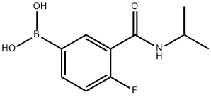 4-FLUORO-3-(ISOPROPYLCARBAMOYL)BENZENEBORONIC ACID Struktur