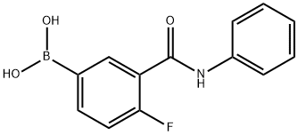 4-FLUORO-3-(PHENYLCARBAMOYL)BENZENEBORONIC ACID Structure