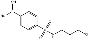 4-(N-(3-CHLOROPROPYL)SULFAMOYL)PHENYLBORONIC ACID Struktur