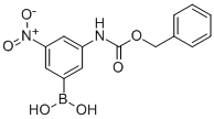 3-(BENZYLOXYCARBONYLAMINO)-5-NITROPHENYLBORONIC ACID Struktur