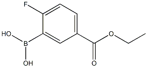 5-(エトキシカルボニル)-2-フルオロフェニルボロン酸 化学構造式