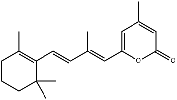 (E,E)-6-α-Ionylidene-4-methylpyran-2-one Struktur