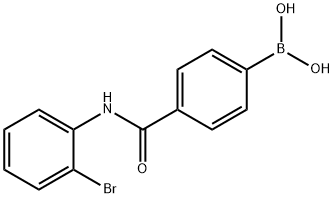 4-(2-溴苯基氨甲酰基)苯基硼酸,874288-01-4,结构式