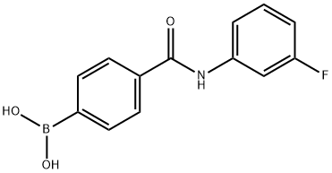 4-(3-FLUOROPHENYLCARBAMOYL)PHENYLBORONIC ACID Struktur