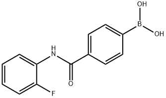 4-(2-FLUOROPHENYLCARBAMOYL)PHENYLBORONIC ACID Structure