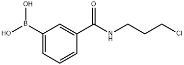 3-(3-CHLOROPROPYLCARBAMOYL)BENZENEBORONIC ACID Structure