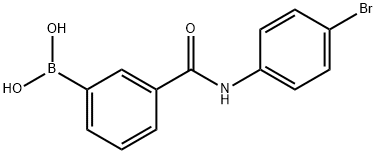 3-[(4-Bromophenyl)carbamoyl]benzeneboronic acid 化学構造式