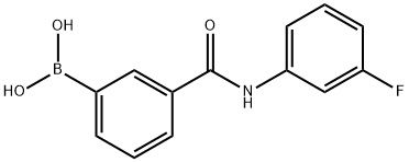 3-(3-FLUOROPHENYLCARBAMOYL)PHENYLBORONIC ACID Struktur